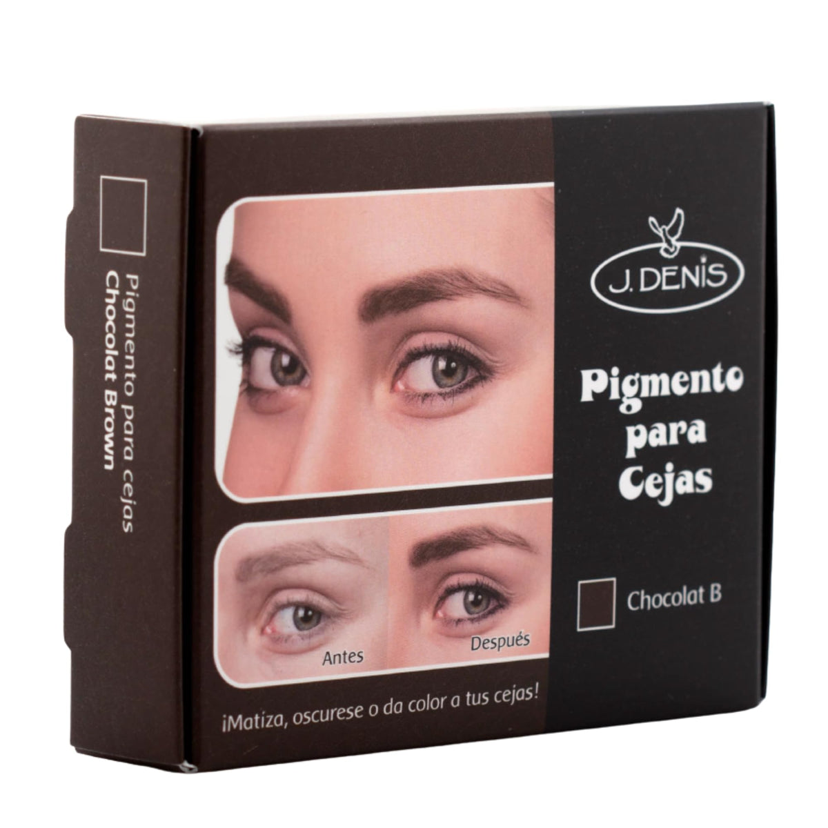 Tu Salud Plus J Denis Eyebrow Pigment Chocolate tube for natural, long-lasting brow color.
