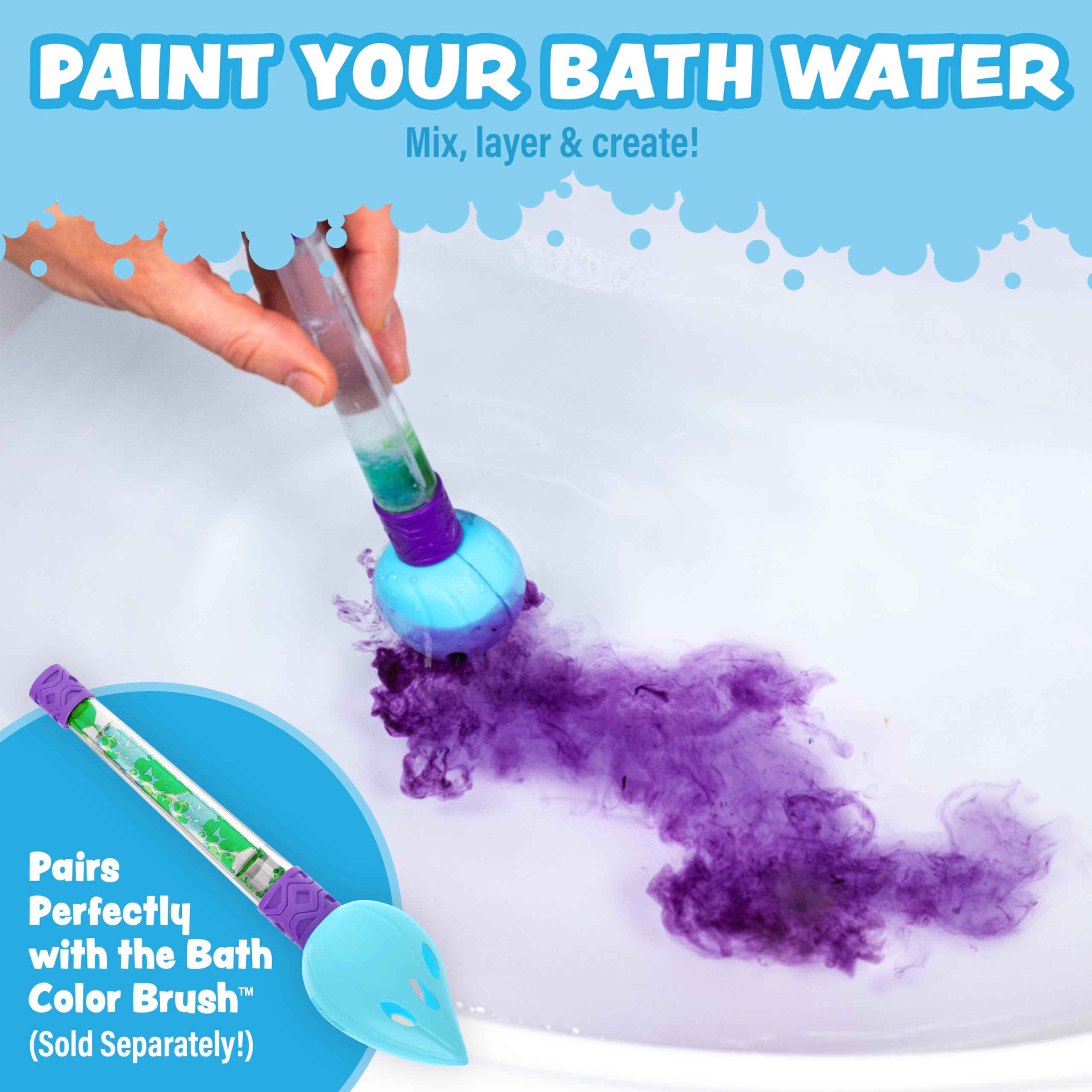 Tub Works Bath Color Pops includes 12 colors for endless color mixing