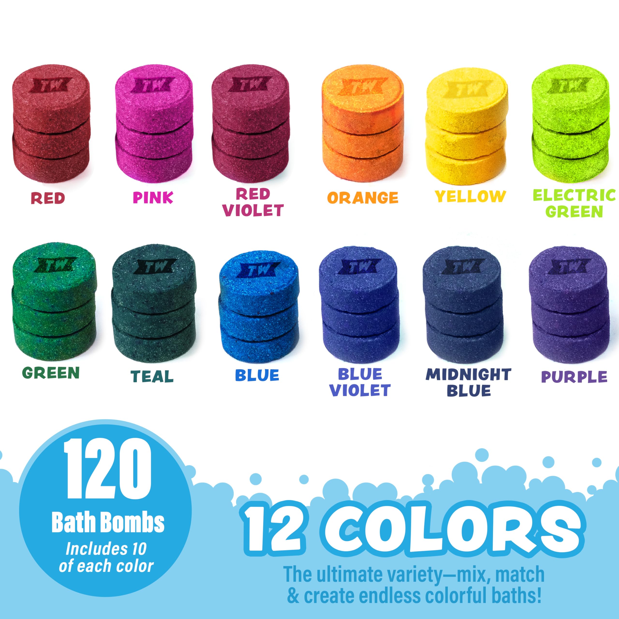 Tub Works Bath Color Pops refill compatible with Bath Color Brush for tub painting