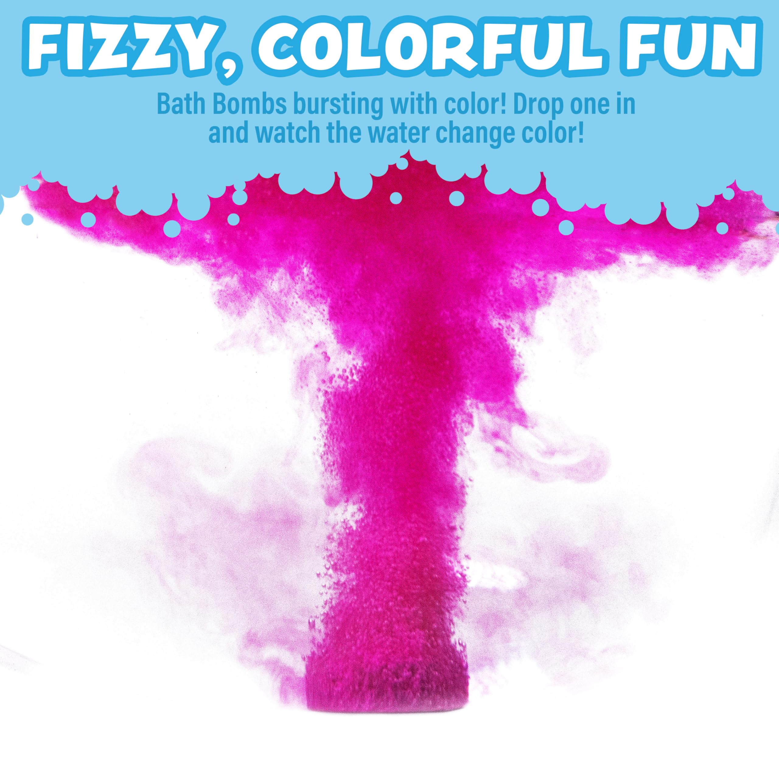 Tub Works Bath Color Pops tablets dissolve fully and rinse away easily