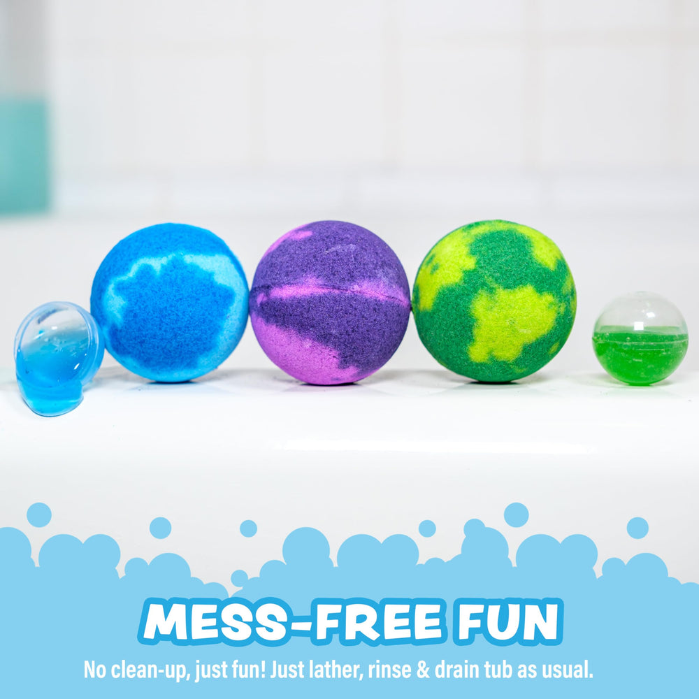 Tub Works six-pack with individually wrapped bombs for easy use.