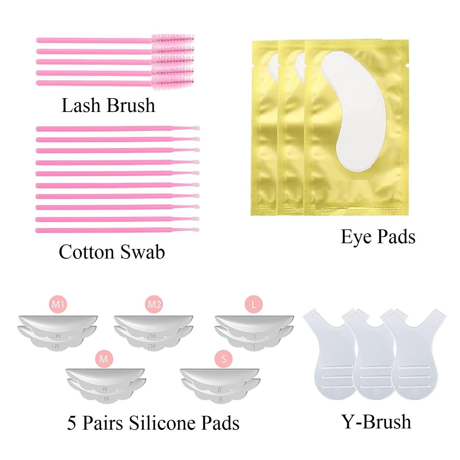 TUBeauty Lash Lift Kit cleaning tools help prep lashes between steps.