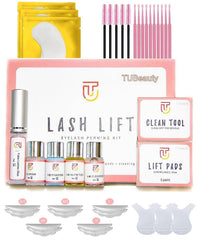 TUBeauty Lash Lift Kit upgraded glue boosts adhesion for smooth application.