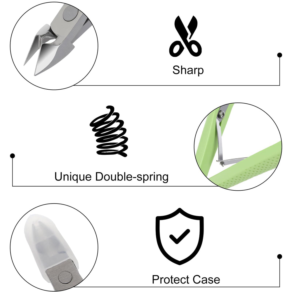 Tucnoeu cuticle trimmer ergonomic grip designed for comfortable use.