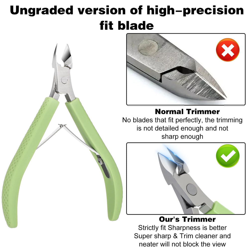 Tucnoeu cuticle trimmer compact travel size for on-the-go grooming.