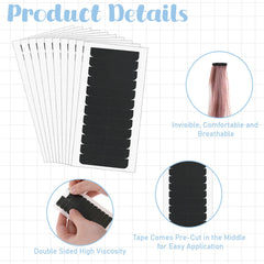 Tucnoeu durable, moisture-proof tape keeps extensions secure longer.