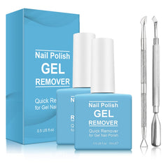 Tudiqe 2-pack gel nail polish remover bottle shown for quick removal