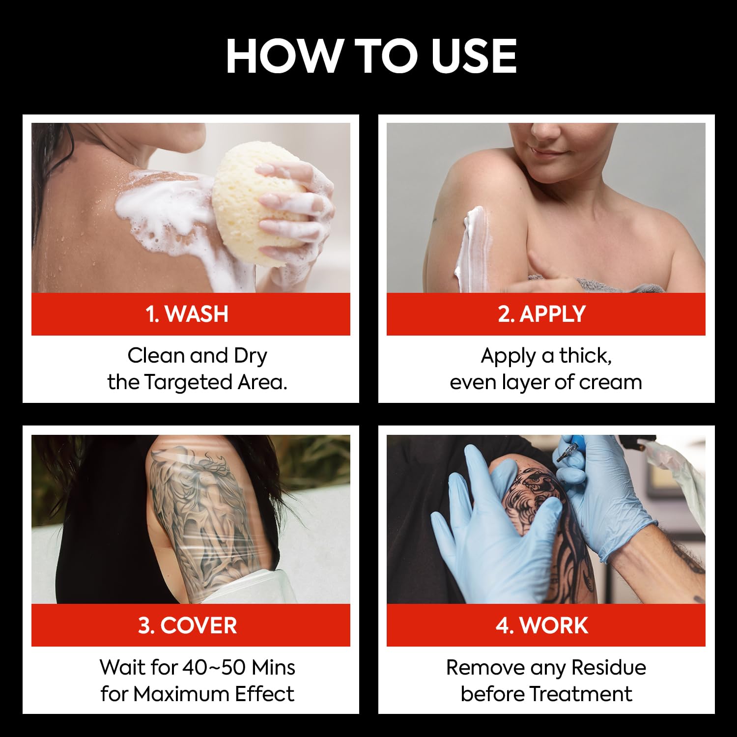 tuiwaro numbing cream easy-dispense packaging ready for daily routine