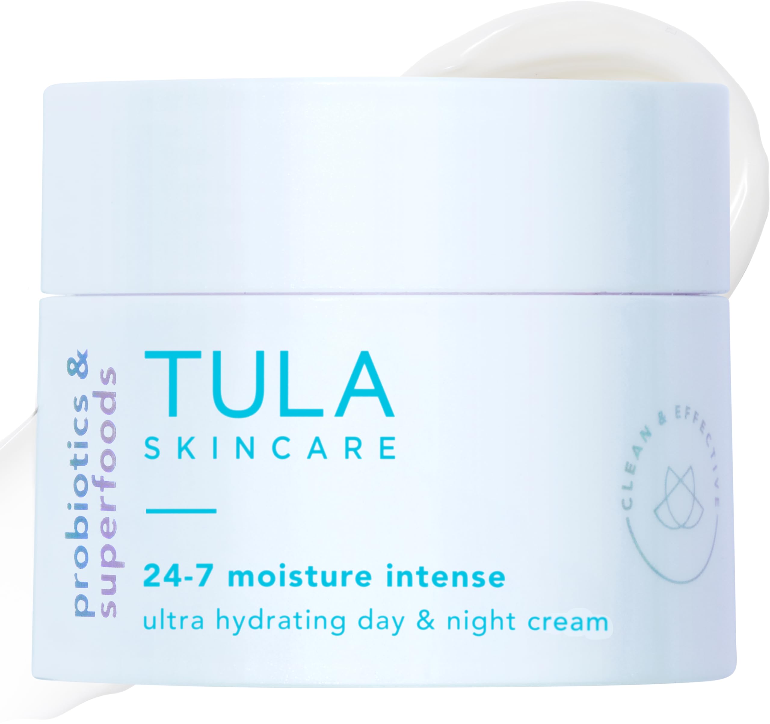 TULA 24-7 Moisture Cream bottle close-up highlights travel-friendly hydration