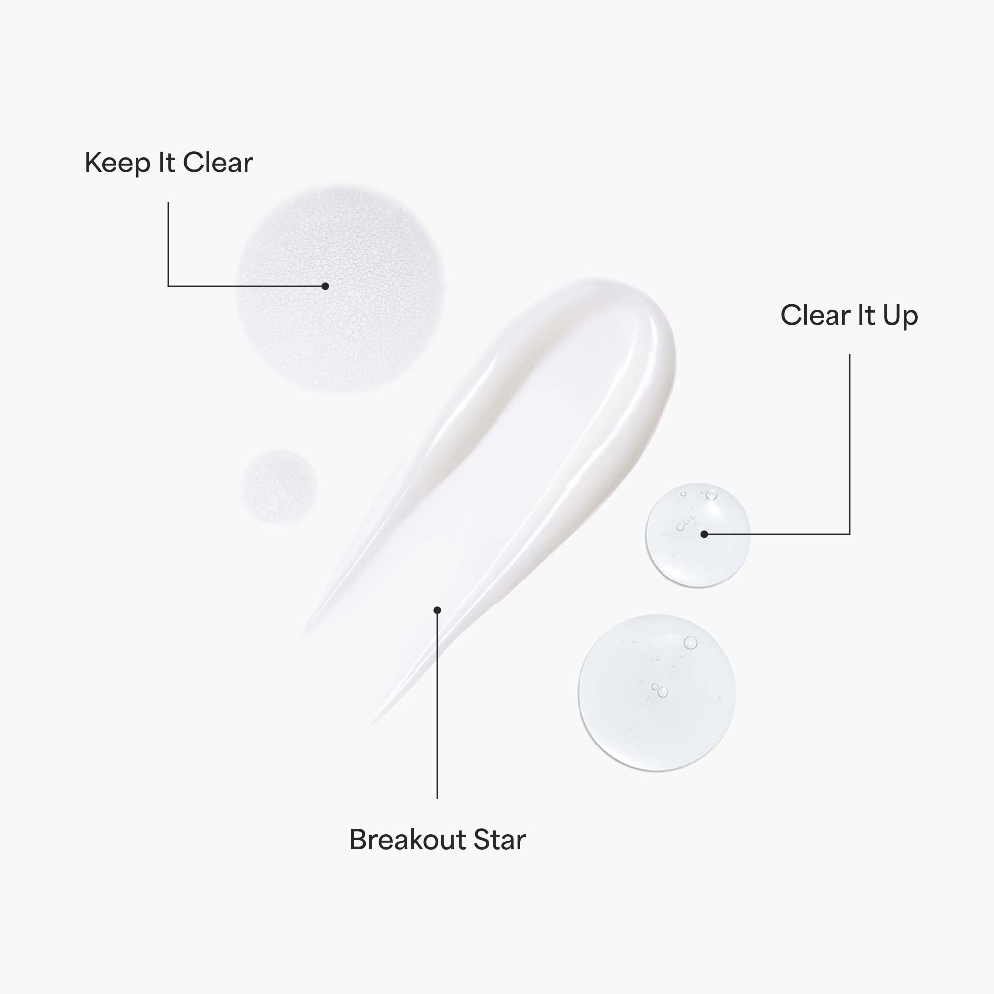TULA Clear It Up acne gel tube application demonstrates tone correction.
