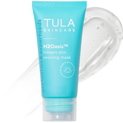 TULA H2Oasis mask jar close-up showing rich hydration and soothing texture.