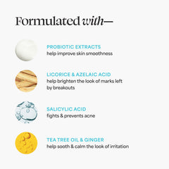 Probiotics science illustration highlighting TULA skincare benefits.