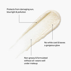 Pineapple and papaya extracts highlighted in TULA sunscreen formula.