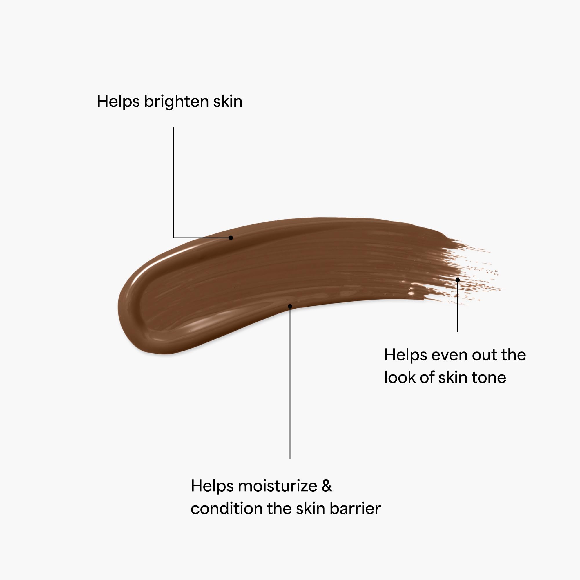 TULA tinted serum swatches on skin show natural coverage and glow.
