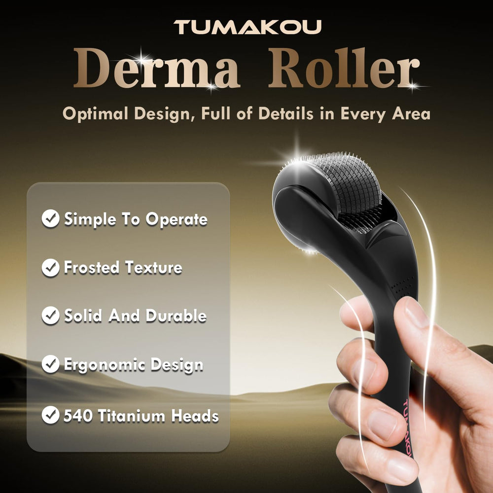 TUMAKOU Derma Roller Scalp – 0.25mm needles for gentle scalp care.