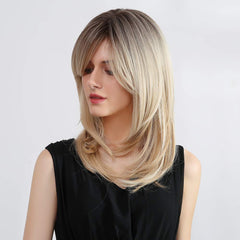 Tumhorn heat-resistant synthetic wig up to 160°C for flexible styling options.