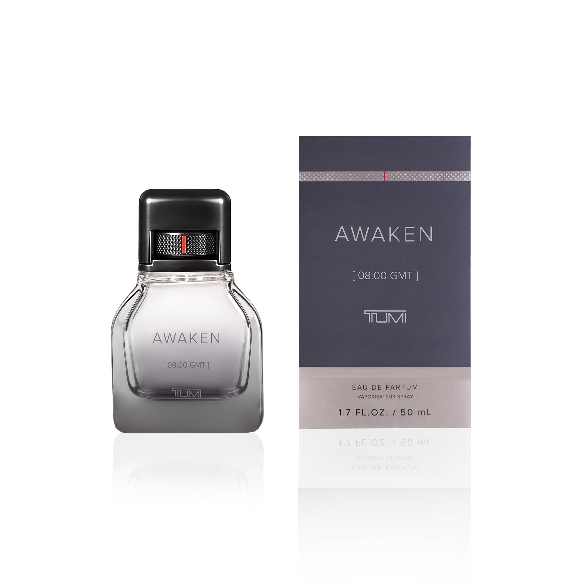 TUMI AWAKEN bottle being poured to start a new day.