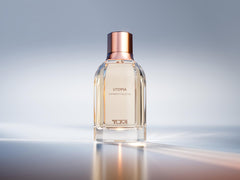 TUMI Utopia Experience Collector outer box, elegant presentation for premium experiences.