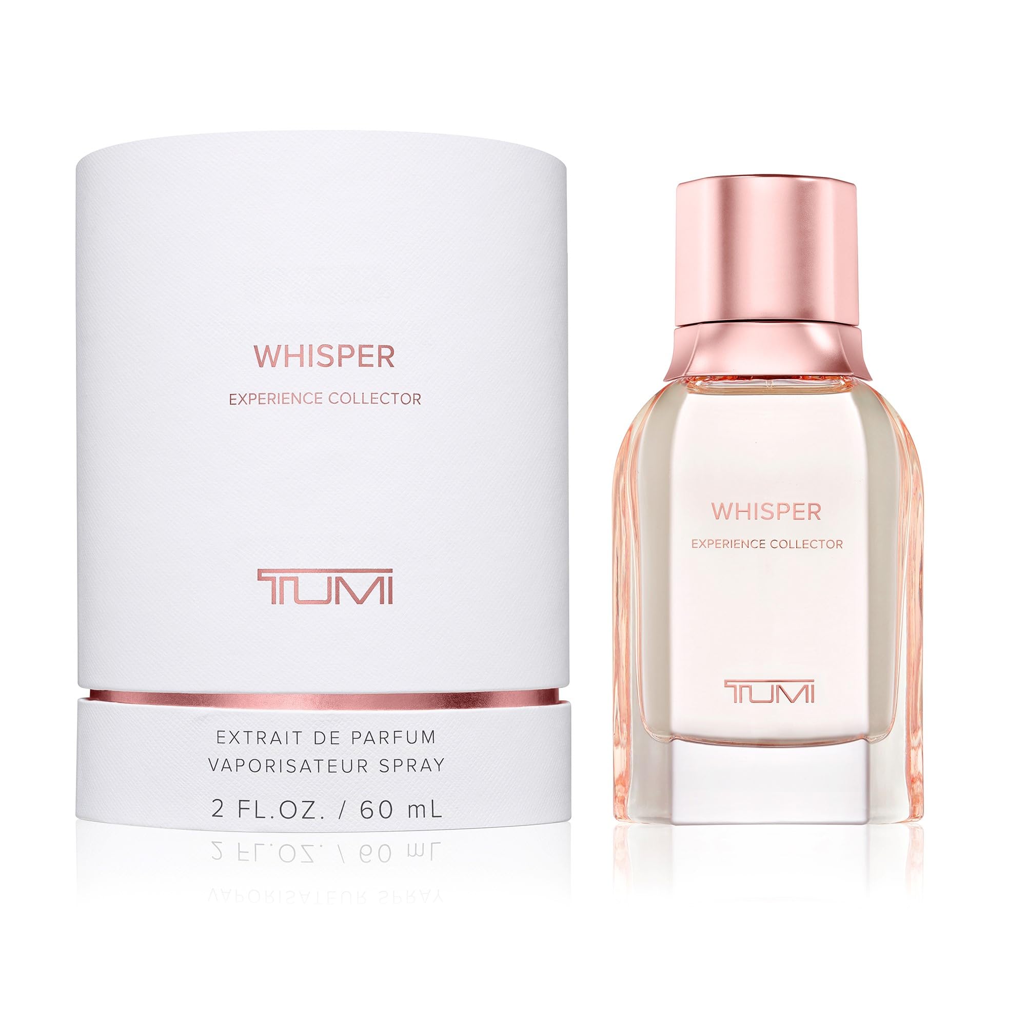 TUMI Whisper Experience Collector bottle front for travel-ready design
