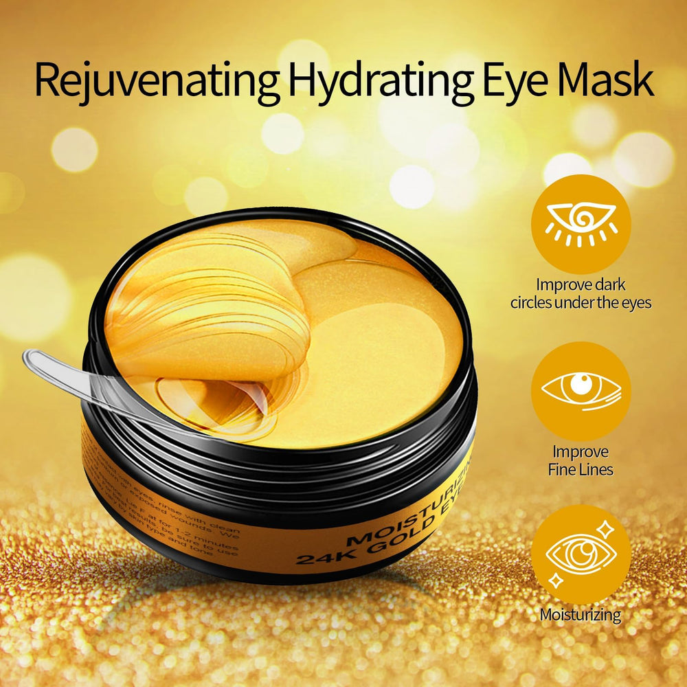 Tunbot eye mask with collagen and hyaluronic acid serum on skin.