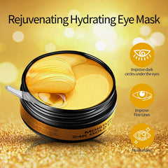 Tunbot eye mask with collagen and hyaluronic acid serum on skin.