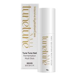 TuneTune Nail Fermentation Multi Stick packaging for on-the-go nail care.