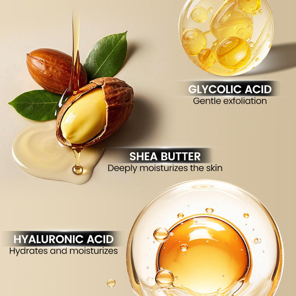 TUOSHITONG Glycolic Body Stick infused with hyaluronic acid for moisture.