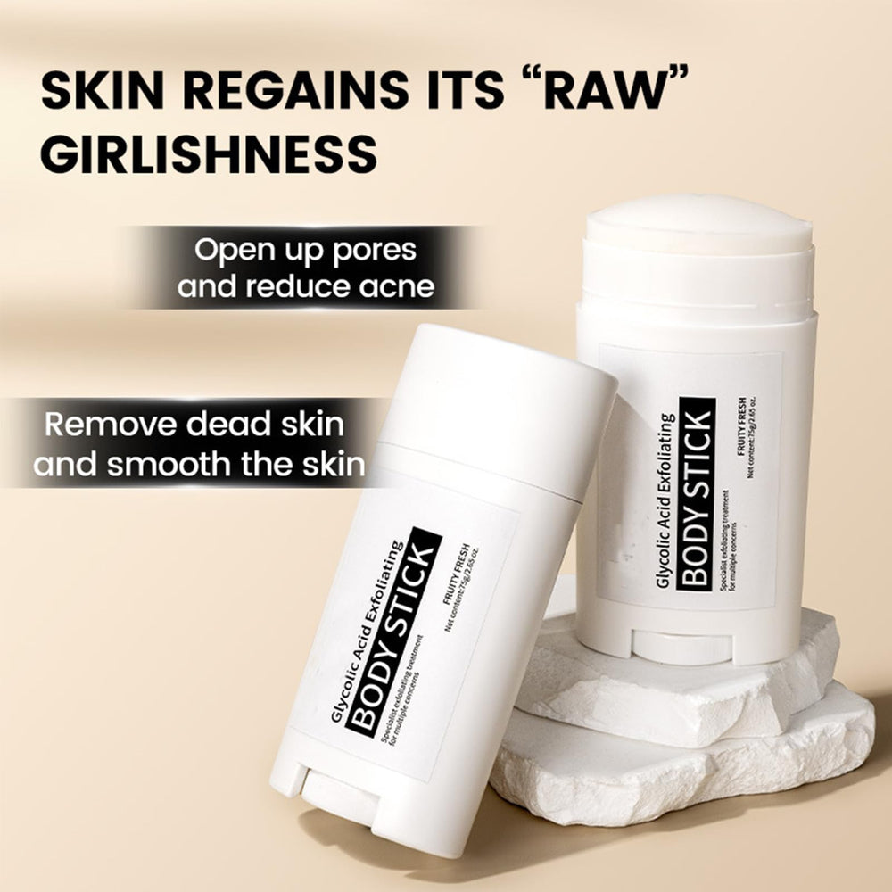 TUOSHITONG Glycolic Body Stick with shea butter nourishes skin.