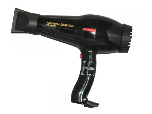 Turbo Power Twinturbo 2800 Coldmatic Hair Dryer with cold shot for long-lasting style.