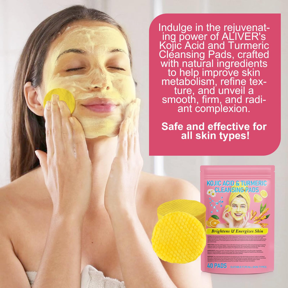 Turmeric Cleansing Pad after-use glow and refreshed feel.