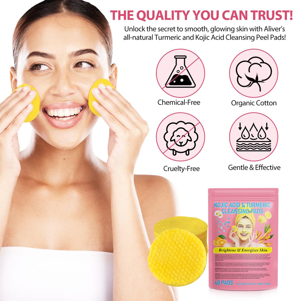 Turmeric Cleansing Pad daily-use friendly, non-irritating formula.