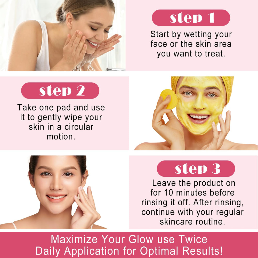Turmeric Cleansing Pad versatile for cleansing and makeup removal.