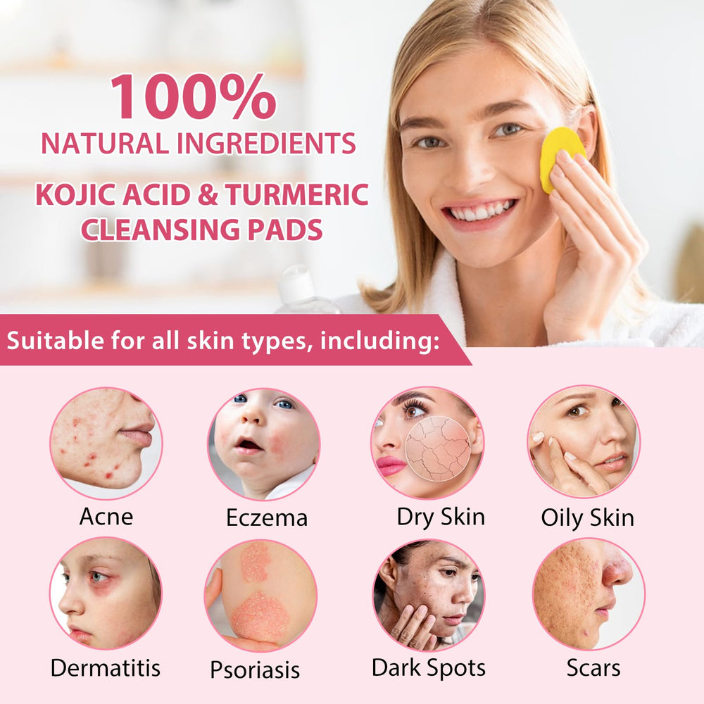 Turmeric Cleansing Pad travel-friendly pack for on-the-go cleansing.