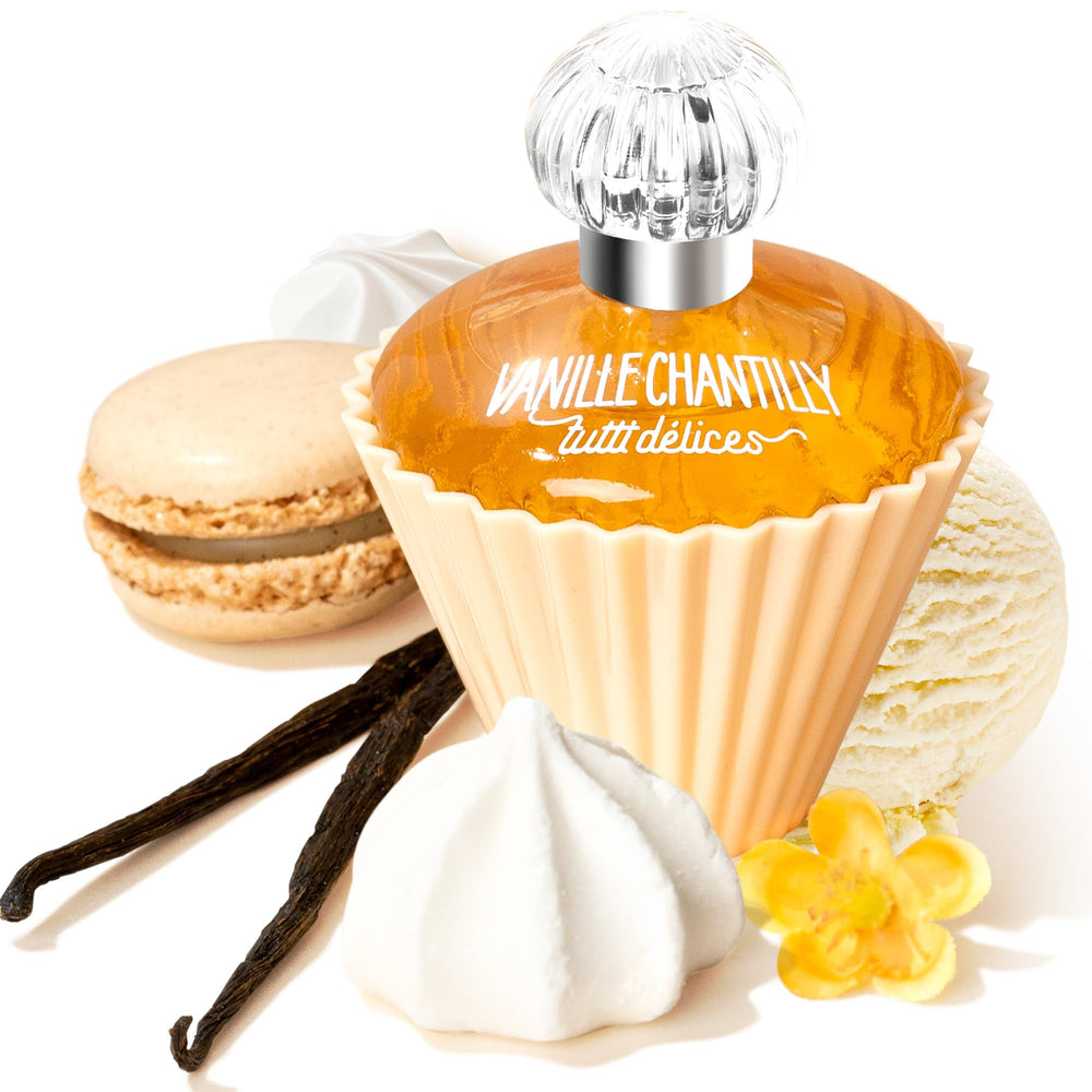 TUTTI DELICES Vanille Chantilly bottle ready for daily wear with a warm gourmand scent.