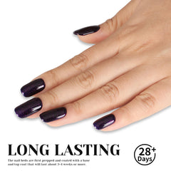 TUTUYU GP0066 swatch on dark purple glitter nails for reference