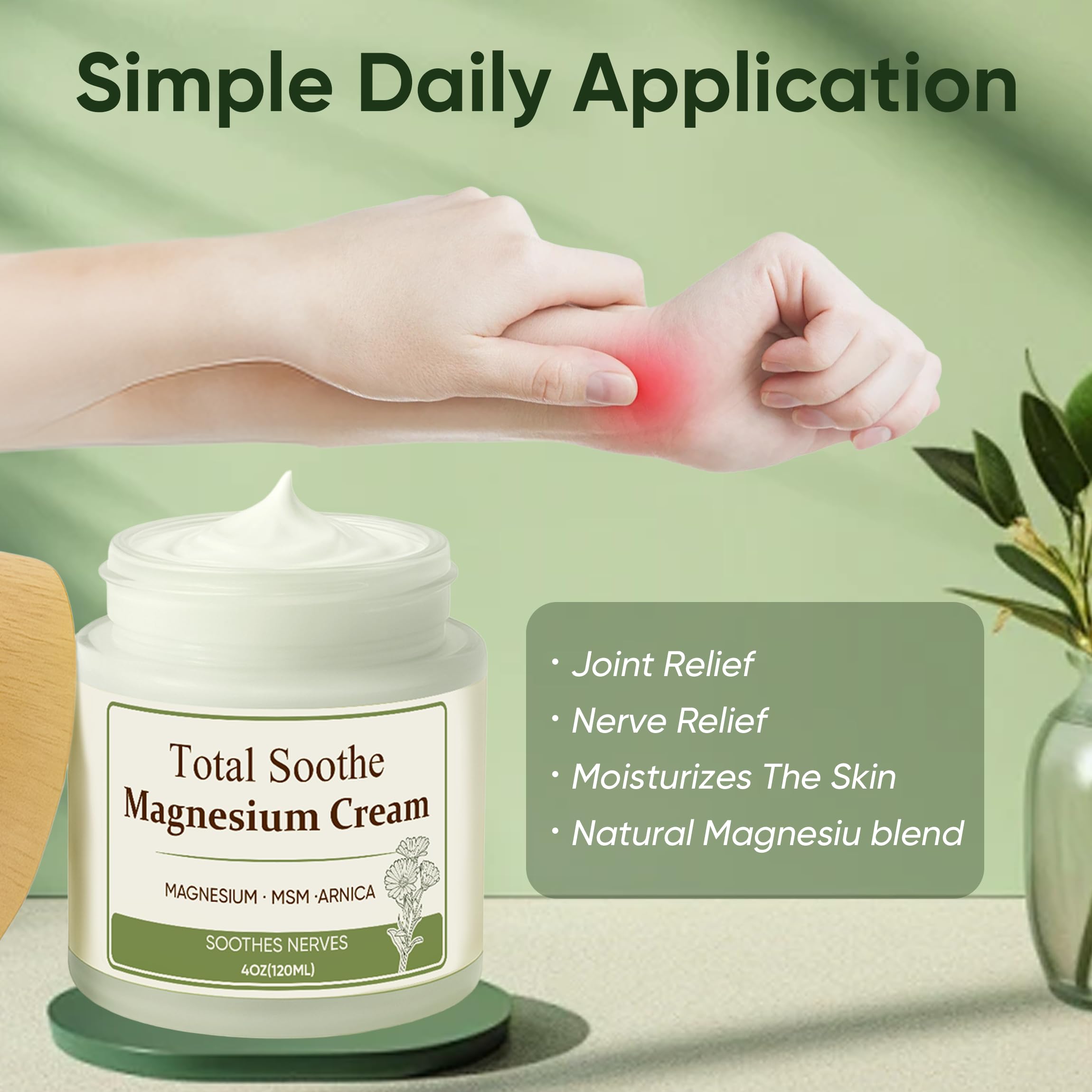 Total Soothe being applied to leg for smooth glide and comfort after workouts
