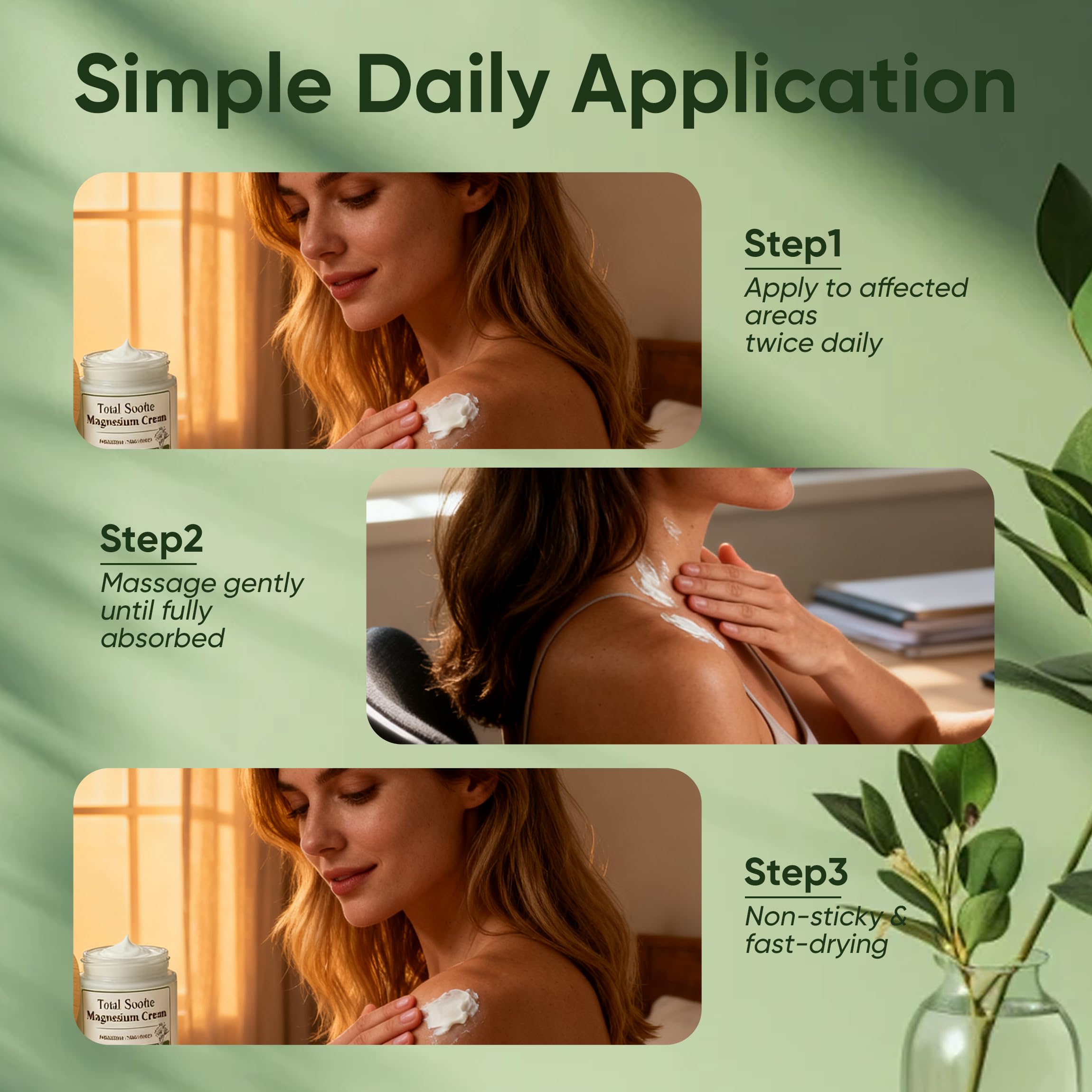 Cream leaves skin soft and hydrated with no greasy residue
