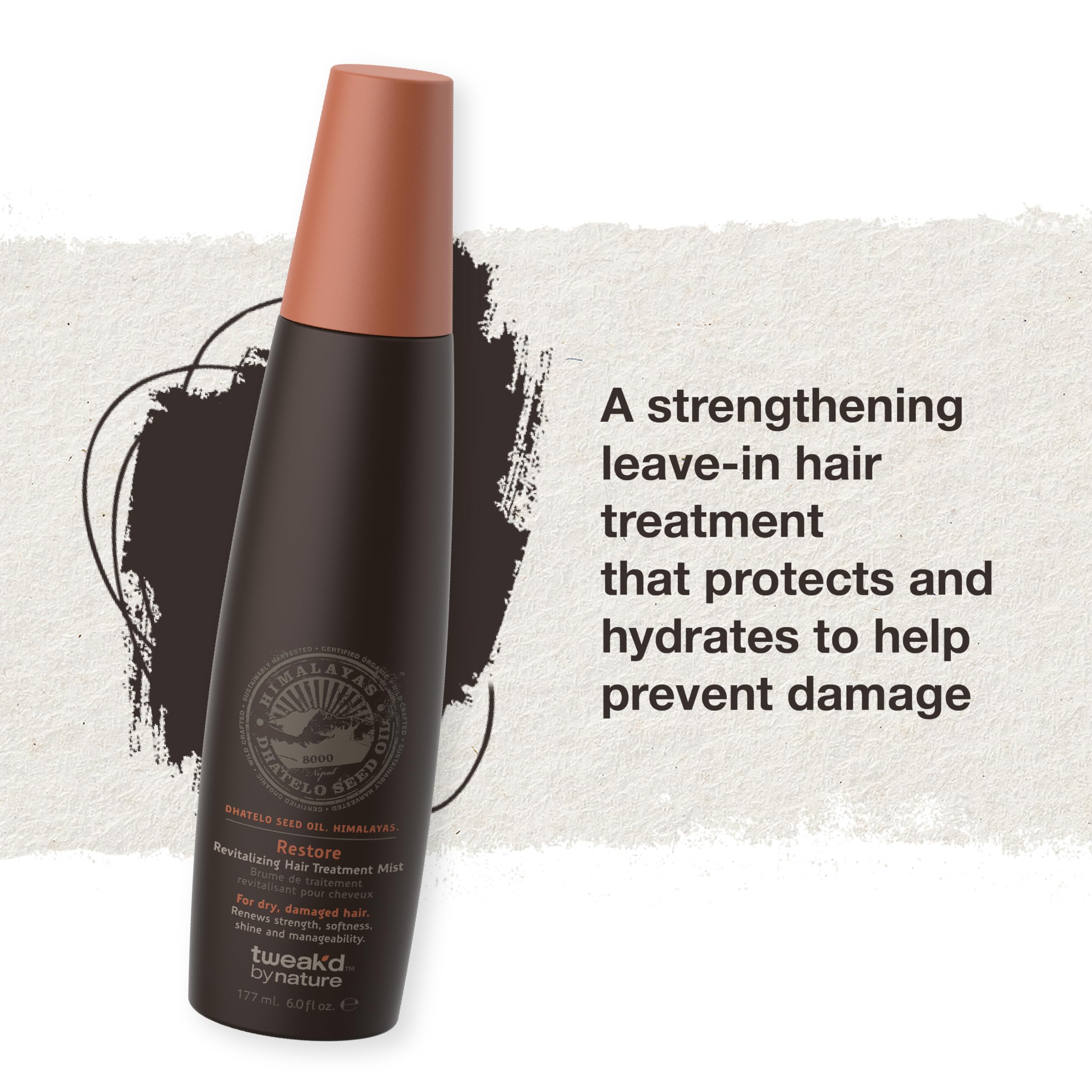 Amber Vanilla scent close-up on Tweak’d by Nature hair mist