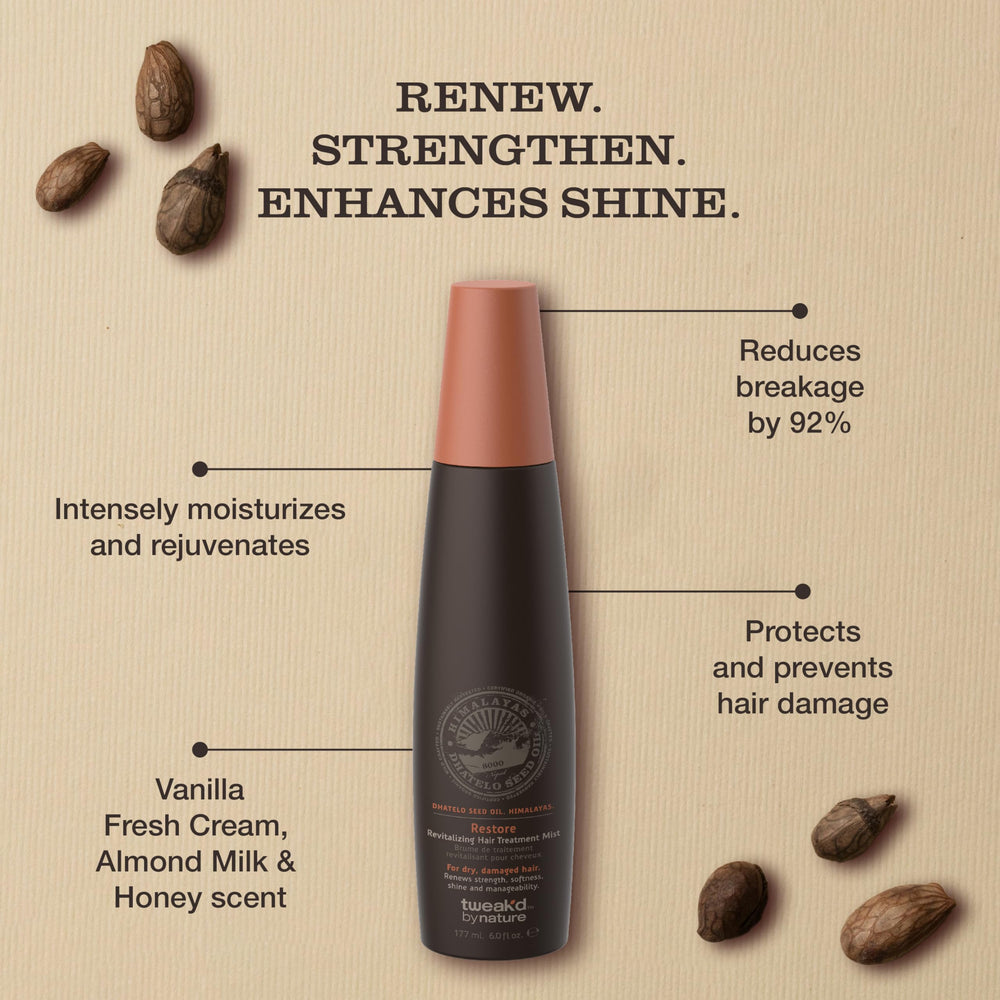Tweak’d by Nature Argan Oil Leave-In Treatment bottle for deep hydration