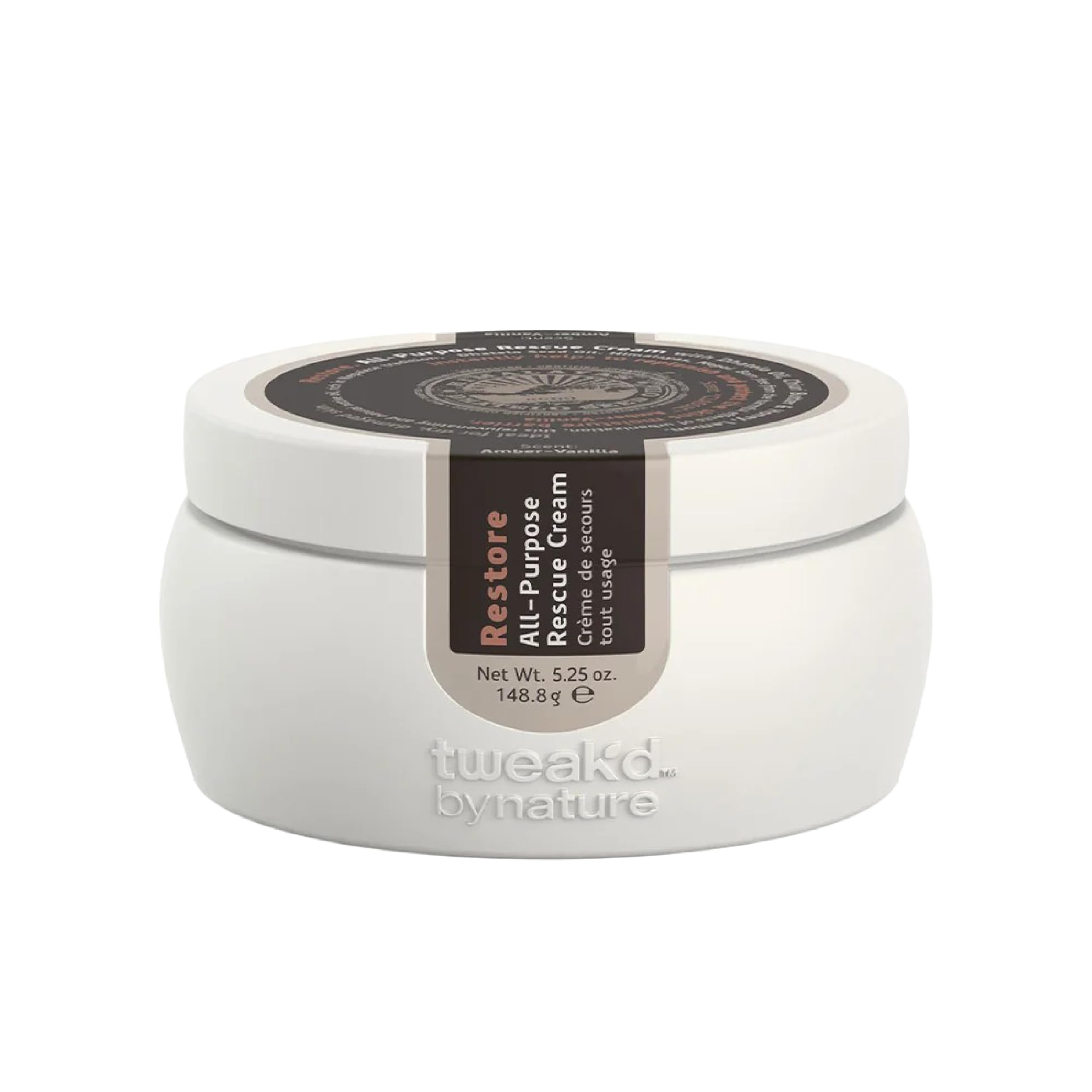 Tweak'd by Nature Restore bottle front showing quick daily hydration.