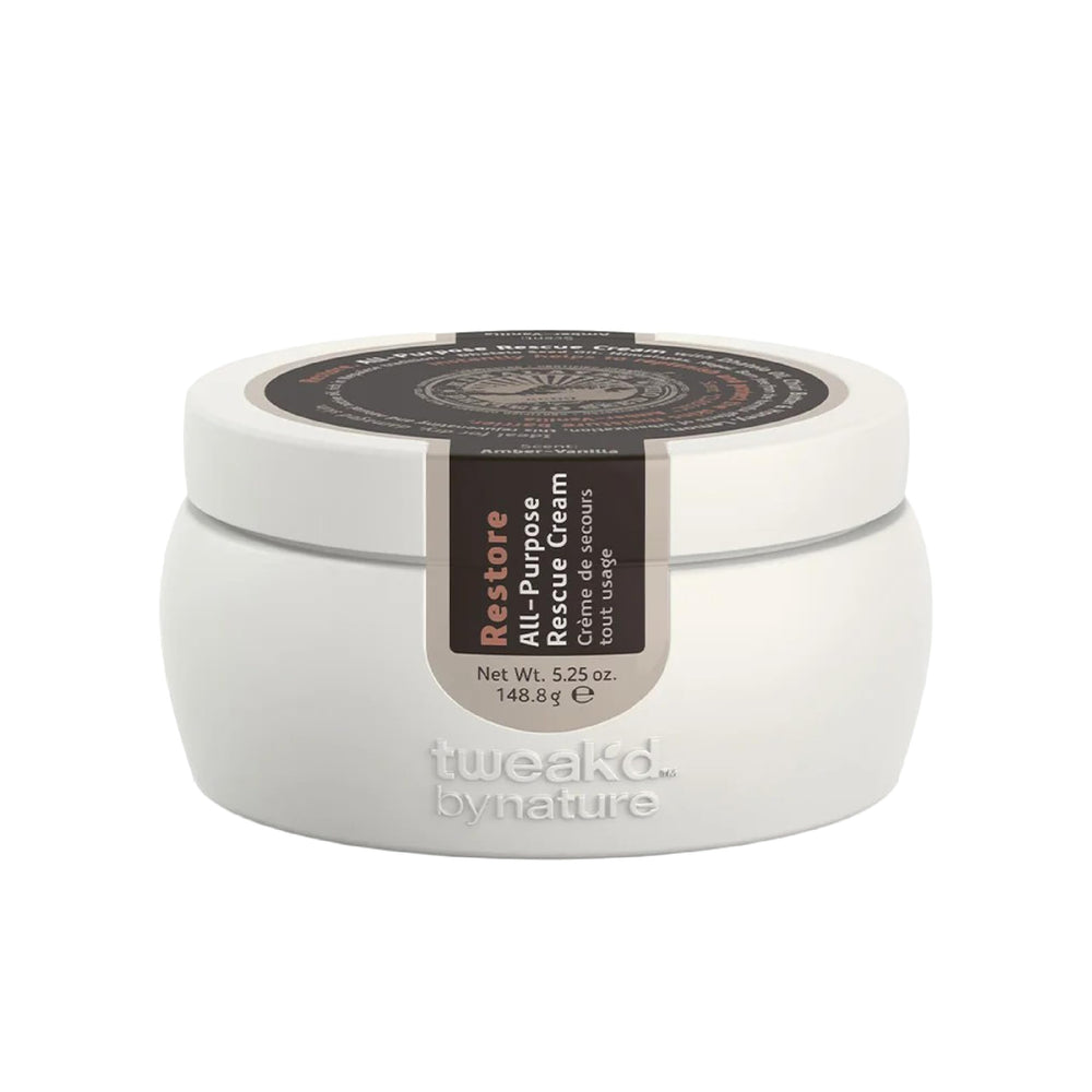 Tweak'd by Nature Restore bottle front showing quick daily hydration.