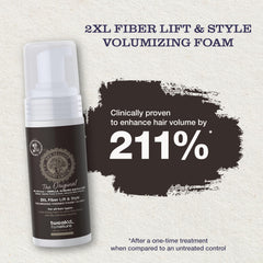 Tweak'd by Nature Vanilla Waffle foam dispense ready for volumizing blowouts.