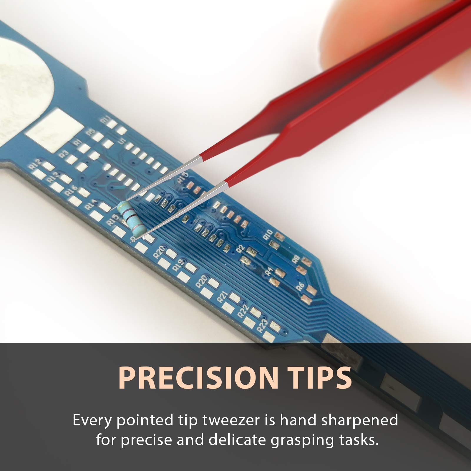 Tweezees perfectly aligned tips enable accurate tweezing without wandering.