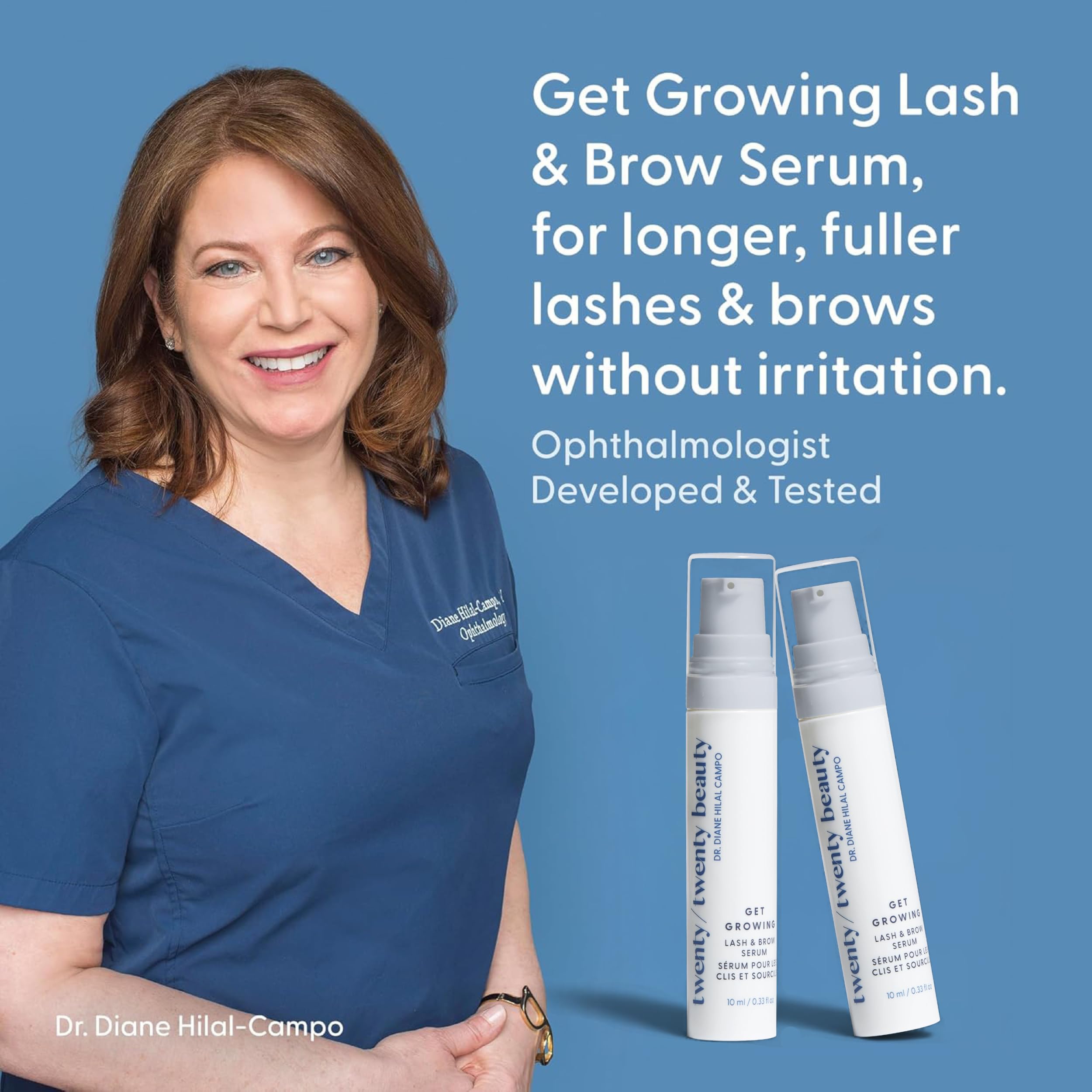 Twenty Twenty Beauty Get Growing daily-use routine may help longer lashes and fuller brows