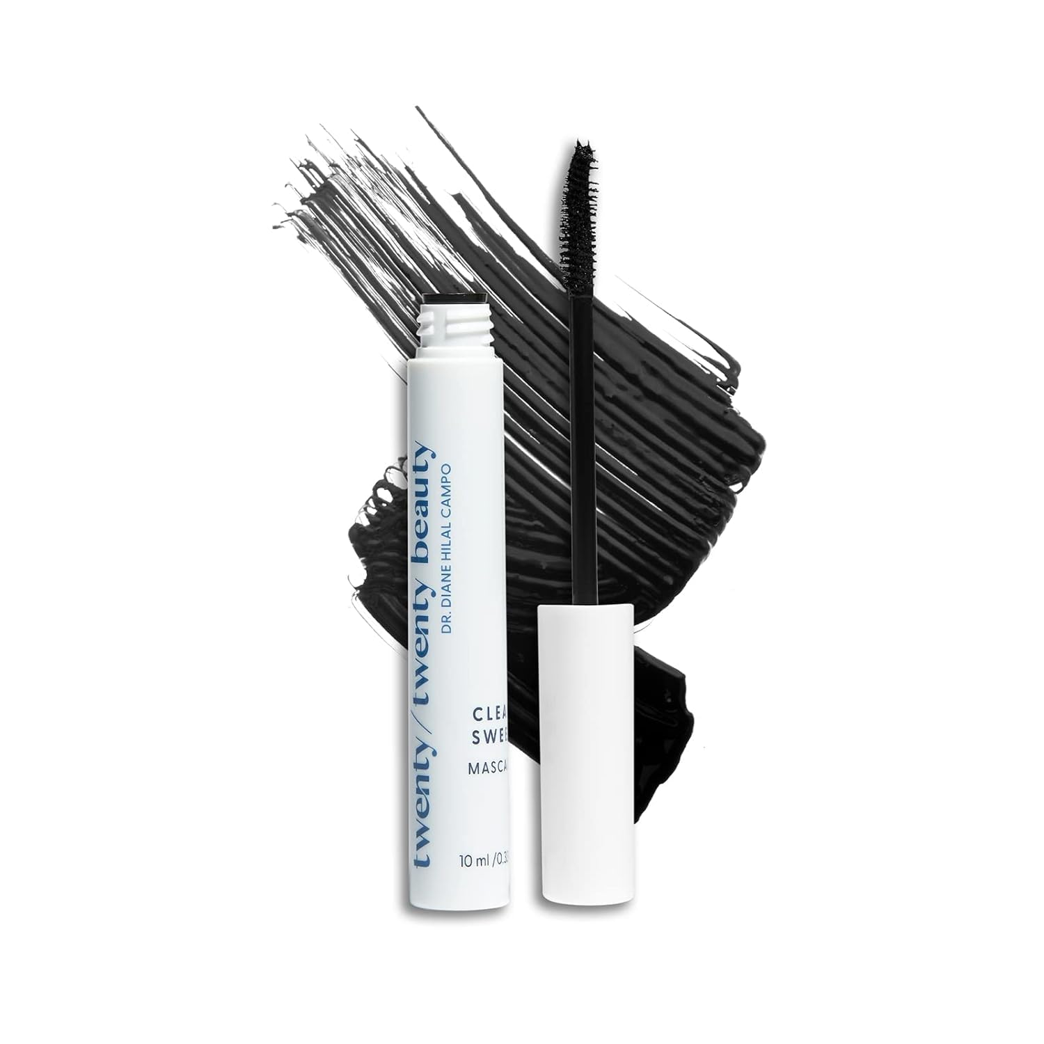 Twenty/Twenty Clean Sweep Mascara brush for precise application and lengthening effect.