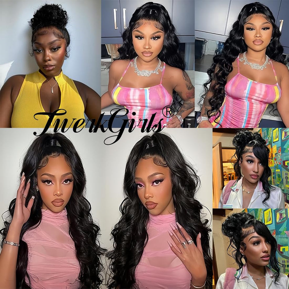 TwerkGirls High ponytail ready 360 wig for elegant updos.