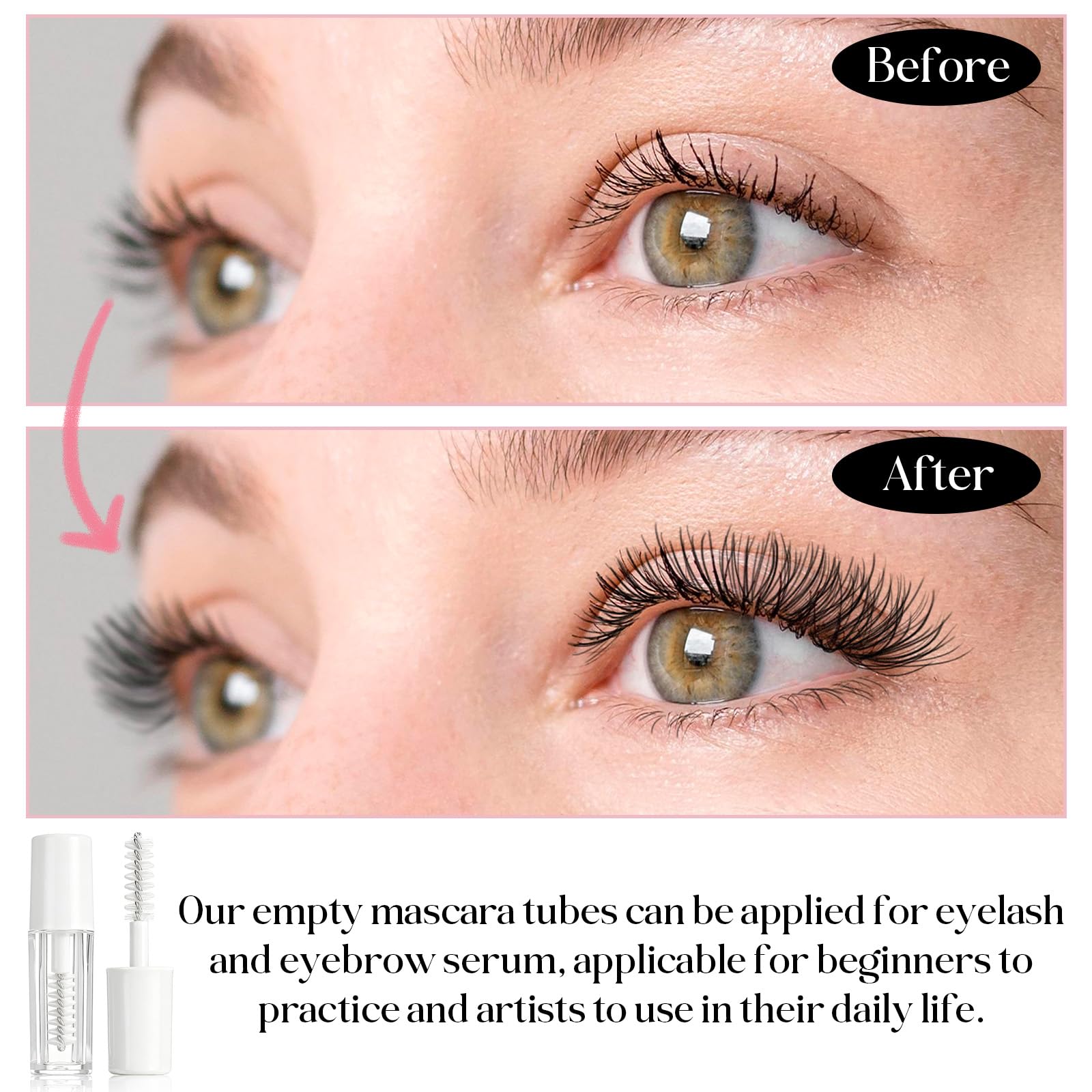 Tweruna reusable bottle ideal for eyelash serums and DIY blends
