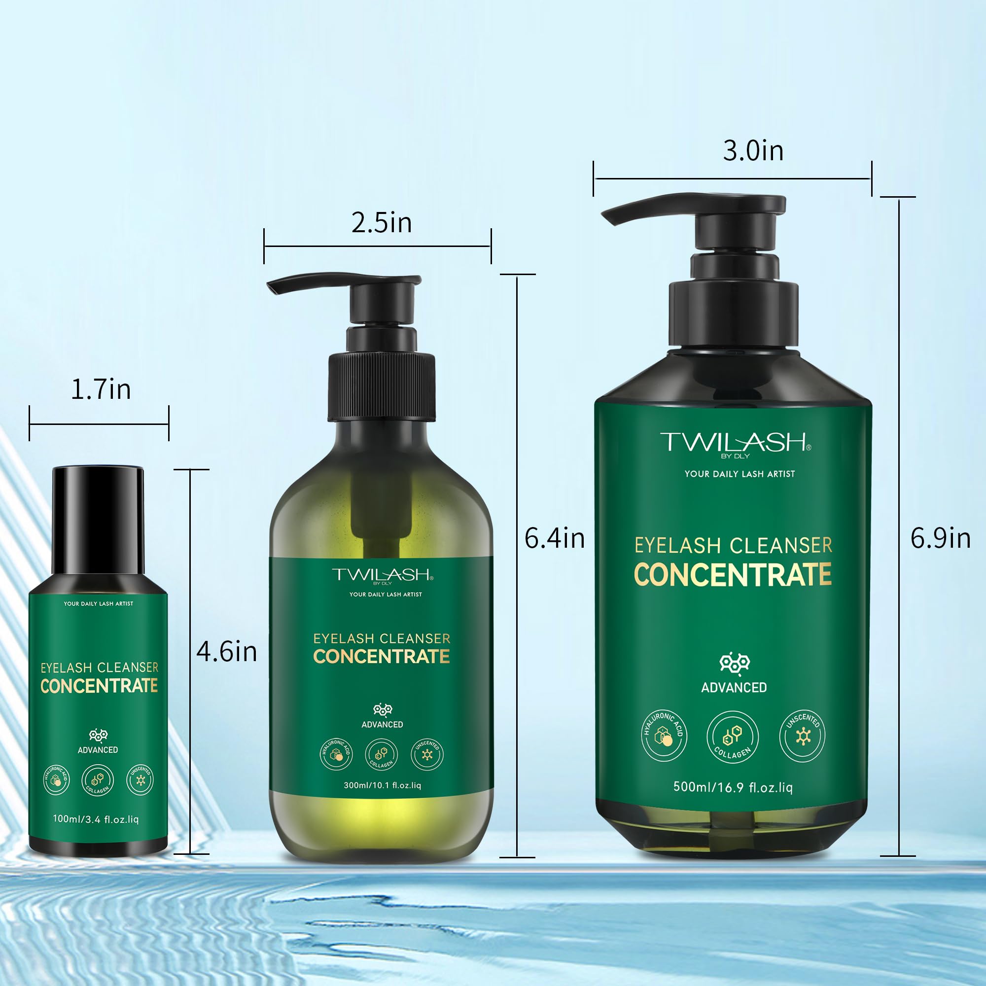 TWILASH BY DLY daily use on sensitive eyes with gentle foam.
