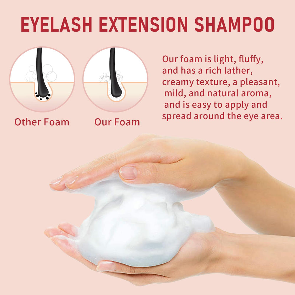 TWILASH BY DLY eye-area foam application for easy cleansing.