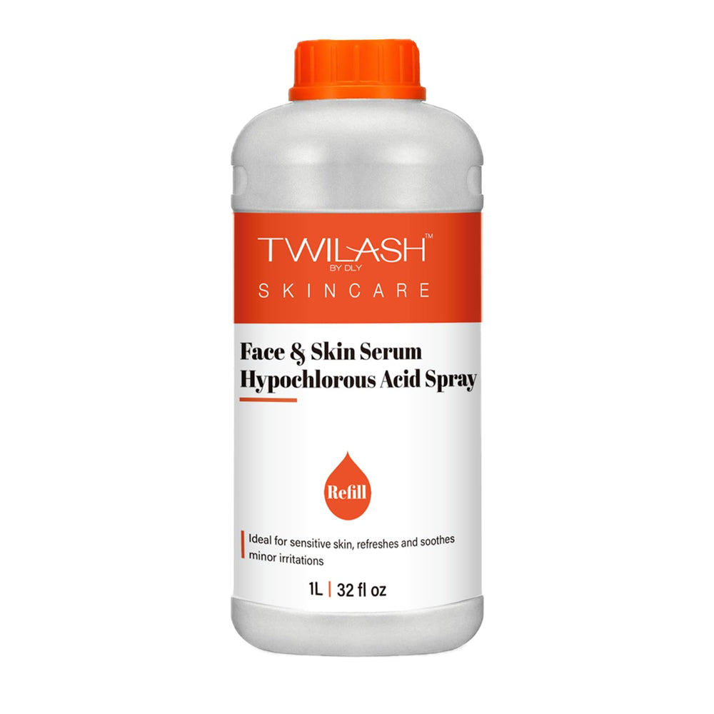 TWILASH BY DLY HOCl spray refill bottle for daily skincare use.